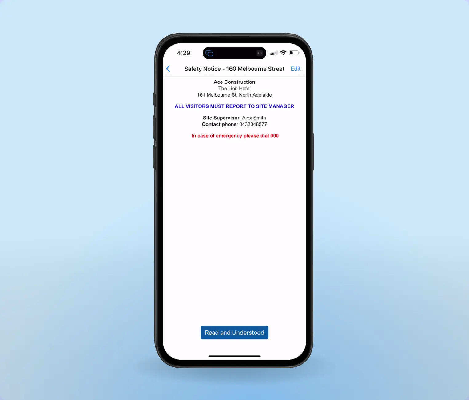 Daily Notice