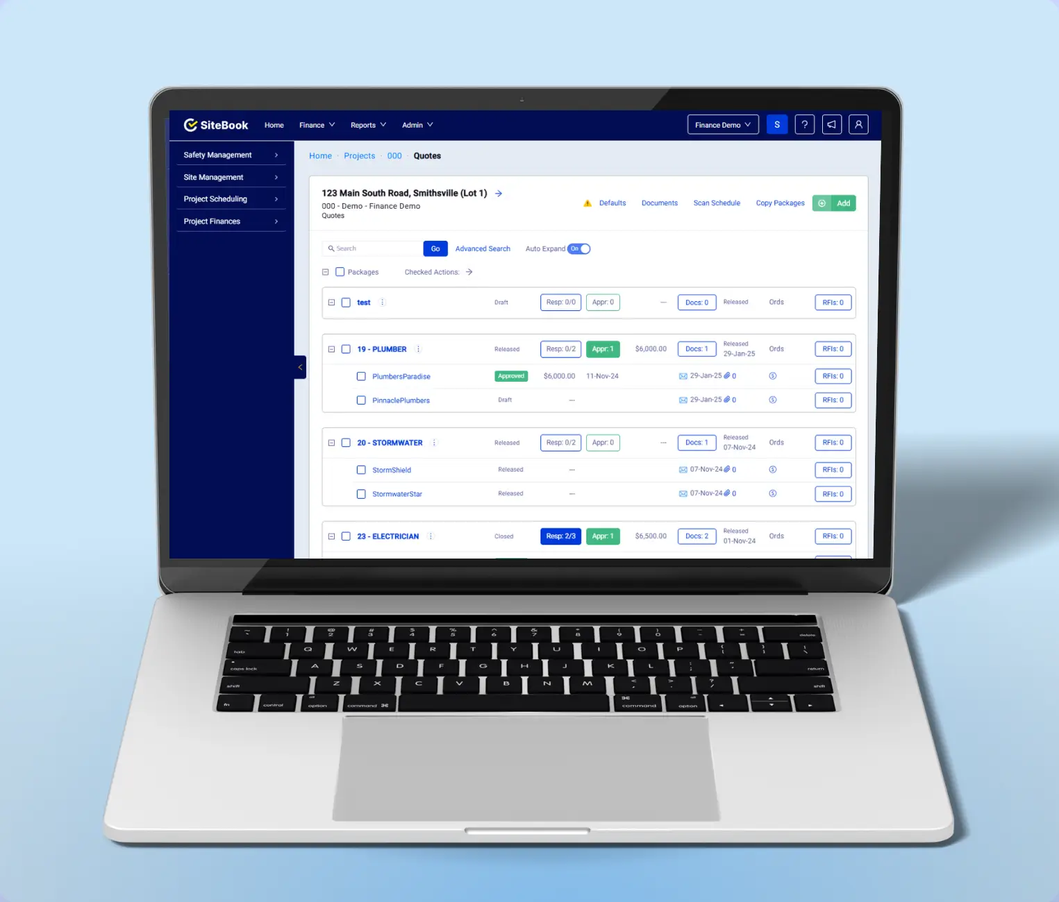 Quote packages